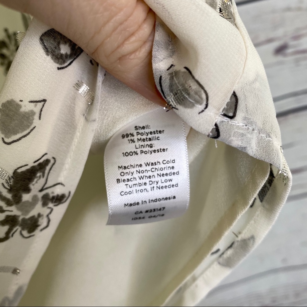 Talbots Patterned Blouse - image 4